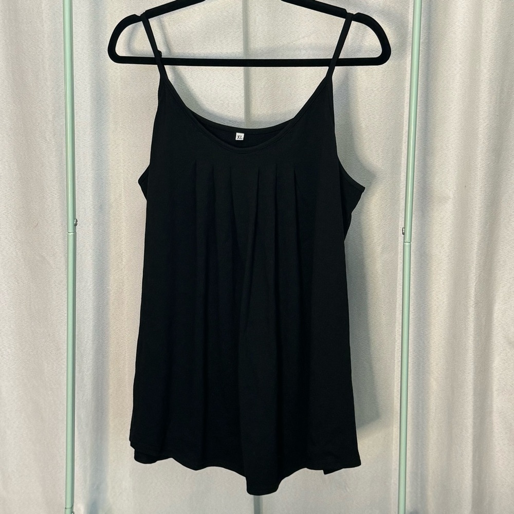 NWOT Black Loose Fitting Camisole Tank Top